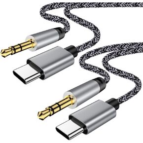 USB C to 3.5mm Audio Aux Jack Cable,3FT USB Type C Adapter to 3.5mm Headphone Stereo Cord Car for iPhone 15,iPad Pro,Samsung Galaxy A15 A25 A14 5G S24 S23 S22 S21 A13 A54 A34 A53 Fold5,GooglePixel 8 7