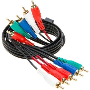 5RCA Male Component Video/Audio Cable, Gold Plated 3ft, 6ft, 12ft, 25ft, 50ft (6FT)