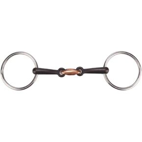 TOPINCN Horse Snaffle Bit, All Purpose Ring Snaffle Bit Stainless Steel Horse Mouth Snaffle Bit Equine O Ring Sweet Iron (#2)