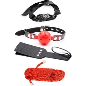 Rope Whip Set Satin Blindfold for Play Sexy Blindfold Masks for Women