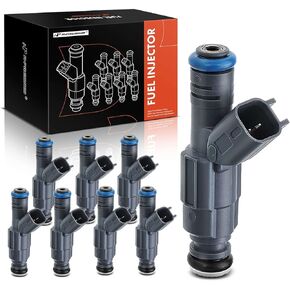 A-Premium Fuel Injectors Compatible with Ford Crown Victoria 2001-2004 & Lincoln Town Car 2001-2002 & Mercury Grand Marquis 2001-2002, V8 4.6L, Set of 8, Replace# 822-11142