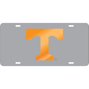 Tennessee Volunteers Smokey Grey Laser Cut License Plate - Orange T