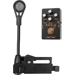 Gold Tone ABS-C Banjo-Resonator Guitar Mic (Condenser) - Gooseneck Microphone with Adjustable Bracket