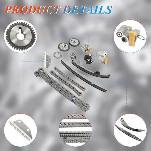 Engine Timing Chain Kit 13028-ZK01C Fits for Xterra/Frontier/Pathfinder/NV1500 4.0L V6 for 2009-2012 Equator 4.0L V6 GAS Replace OE 13028-ZS00A 13091-ZK00A in Saudi Arabia