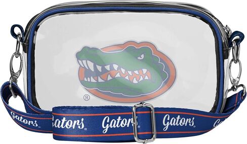 حقيبة كروس شفافة مخططة بشعار فريق الكلية من FOCO NCAA in Kuwait