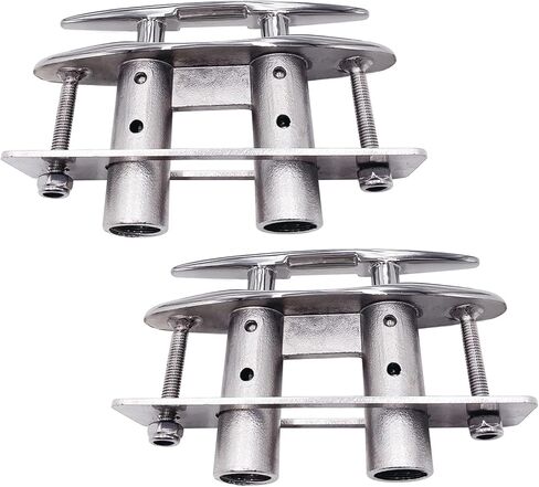 2 حزمة 5 بوصة سحب ما يصل فلوش جبل المربط قارب سطح السفينة البحرية الفولاذ المقاوم للصدأ 316 قابل للسحب منخفض الملف الشخصي رباط حبل مخفي المربط رفع مع لوحة دعم وقفل المكسرات in Kuwait