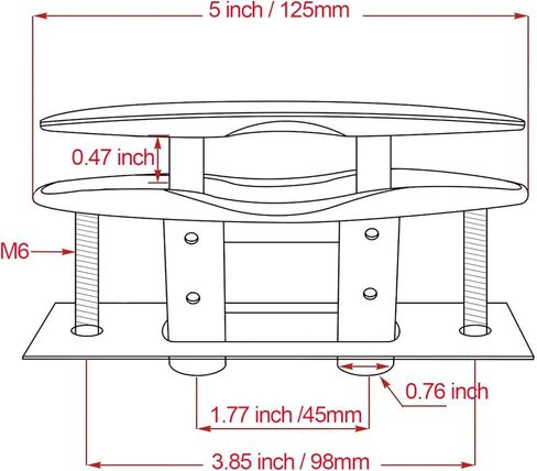 2 حزمة 5 بوصة سحب ما يصل فلوش جبل المربط قارب سطح السفينة البحرية الفولاذ المقاوم للصدأ 316 قابل للسحب منخفض الملف الشخصي رباط حبل مخفي المربط رفع مع لوحة دعم وقفل المكسرات in Kuwait