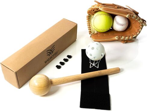 Deluxe Professional Baseball Glove Break in Kit Wooden Baseball Glove Mallet Longer Hammer Design 13.5" : Softball Catchers Mitts Premium Shaper Tool Bundle Set : Youth to Adult in Saudi Arabia