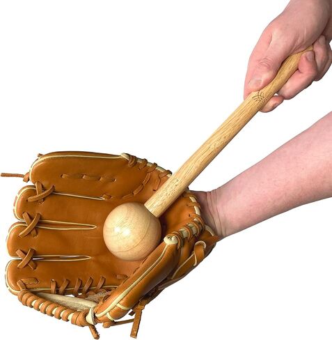 Deluxe Professional Baseball Glove Break in Kit Wooden Baseball Glove Mallet Longer Hammer Design 13.5" : Softball Catchers Mitts Premium Shaper Tool Bundle Set : Youth to Adult in Saudi Arabia