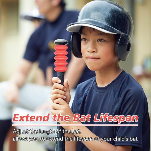 [5 Packs] Baseball Bat Grip Choke Up Rings for Youth Baseball Softball Teeball Tball Bat Choke Up Ring Bat Knob Baseball Bat Accessories - Red in Saudi Arabia
