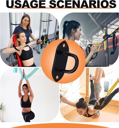 Resistance Band Wall Hooks, Workout Wall Mount Anchors, Ceiling Mounted Hook Exercise Station for Body Weight Straps, Strength Training, Physical Therapy Exercise, Home Gym in Saudi Arabia