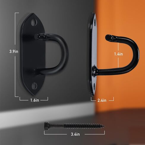 Resistance Band Wall Hooks, Workout Wall Mount Anchors, Ceiling Mounted Hook Exercise Station for Body Weight Straps, Strength Training, Physical Therapy Exercise, Home Gym in Saudi Arabia
