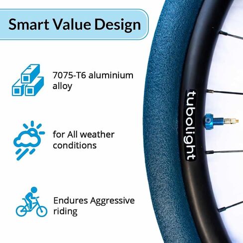 Presta Tubeless Valve Stems 50mm | Green Tubeless Presta Valve Stem for Bicycles and Motorcycles | High-Grade Brass with 4-Hole Design in Kuwait