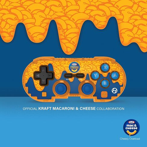 وحدة التحكم بتقنية البلوتوث الرسمية من Hyperkin Limited Edition Mac & Cheese Pixel Art - مرخصة رسميًا - لجهاز Nintendo Switch®، والكمبيوتر الشخصي، وMac®، وAndroid®، وiOS® (Cheesy Overload) in Saudi Arabia