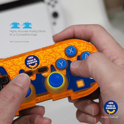وحدة التحكم بتقنية البلوتوث الرسمية من Hyperkin Limited Edition Mac & Cheese Pixel Art - مرخصة رسميًا - لجهاز Nintendo Switch®، والكمبيوتر الشخصي، وMac®، وAndroid®، وiOS® (Cheesy Overload) in Saudi Arabia