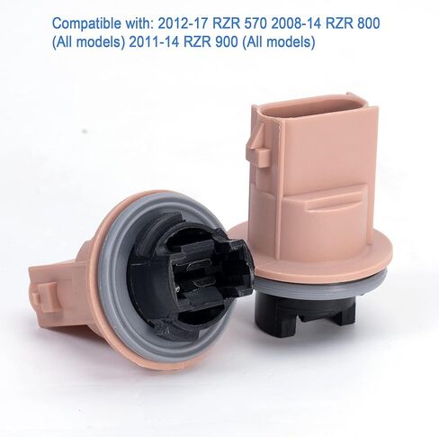 Rldym Tail Lights Lamp Sockets, UTV Taillight Sockets 2PCS 4011101 Campatible with 2008-2017 Polaris RZR 570 800 900 XP ACE 325 570 in Saudi Arabia