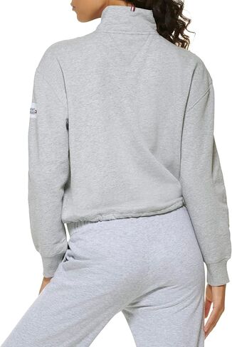 Tommy Hilfiger Women's Bungee Hem Quarter Zip Pullover in Saudi Arabia