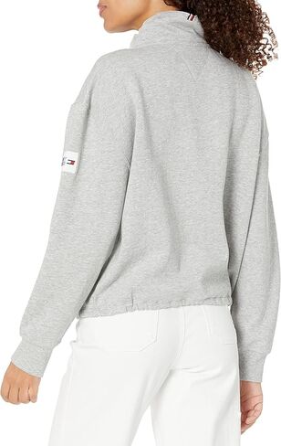 Tommy Hilfiger Women's Bungee Hem Quarter Zip Pullover in Saudi Arabia