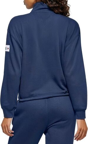 Tommy Hilfiger Women's Bungee Hem Quarter Zip Pullover in Saudi Arabia