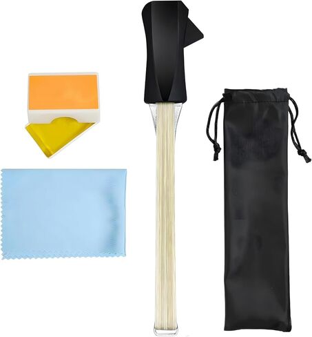 Guitar Bow, Picasso Bow, Pick 2-in-1 Horsehair Carbon Fiber Picasso Guitar Bow Folk Guitar Playing Tuning Create Cello and Violin Like Sounds, Rosin Included in Saudi Arabia