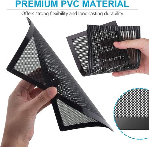 PAPOLGO 120 x 240mm Dust Filter Computer Case PC Fan Magnetic Frame Dust Filter Fine PVC Fan Dust Mesh Filter, 2-Pack in Saudi Arabia