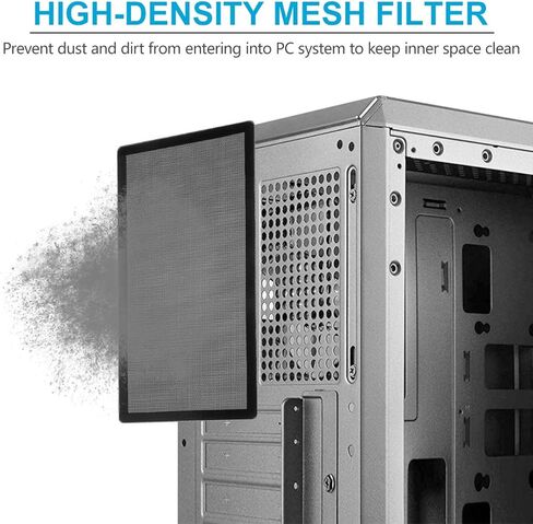 PAPOLGO 120 x 240mm Dust Filter Computer Case PC Fan Magnetic Frame Dust Filter Fine PVC Fan Dust Mesh Filter, 2-Pack in Saudi Arabia