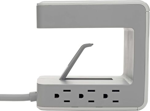 تريب لايت 6 منافذ حماية من زيادة التيار، شريط طاقة، حامل بطول 6 أقدام، 2100 جول، USB مزدوج وتأمين (TLP606DMUSB) in Saudi Arabia