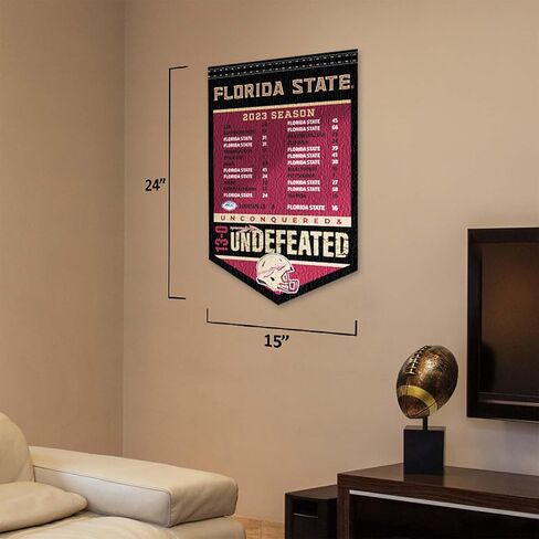 ولاية فلوريدا FSU Noles 13-0 غير مهزوم 2023 موسم راية in Kuwait