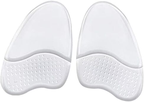 3 أزواج من وسادات مشط القدم للنساء، وسائد مقدمة القدم، نعل داخلي ناعم مضاد للانزلاق لمقدمة القدم، حشوة وسادة لتخفيف آلام القدم للنساء (بيج + أسود + شفاف) in Kuwait