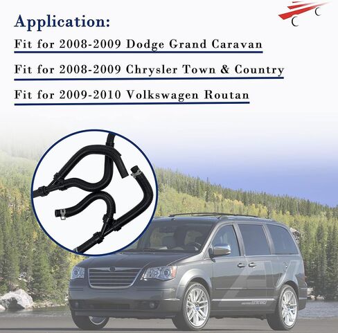 مجموعة خرطوم سخان المحرك لـ 2008-2009 دودج جراند كارافان كرايسلر تاون آند كانتري 2009-2010 فولكس فاجن روتان 4677603AB 4677603AC 7B0 121 086B in Kuwait