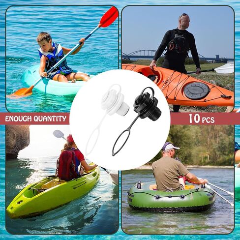 10 Pcs Inflatable Boat Air Valve 10 Pcs Inflatable Boat Spiral Air Plugs One-Way Inflation Replacement Screw for Inflatable Boat Raft Rubber Dinghy in Saudi Arabia
