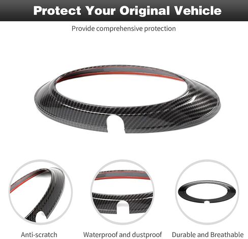 CheroCar لـ F150 غطاء شعار الباب الخلفي، غطاء تزيين شارة خلفية لشعار الصندوق الخلفي متوافق مع 2009-2014 Ford F150 F-150 Raptor، أسود... in Saudi Arabia