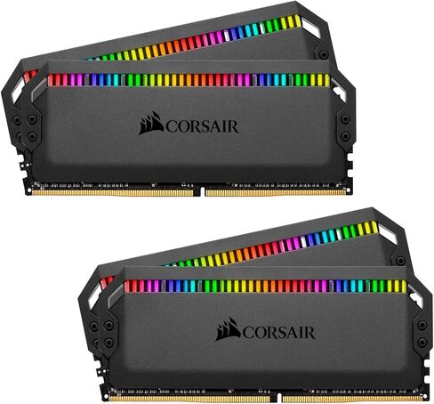 كورسير دوميناتور بلاتينيوم ار جي بي 32 جيجا (2x16 جيجا) DDR4 4000 (PC4-32000) C19 1.35V - أسود in Saudi Arabia