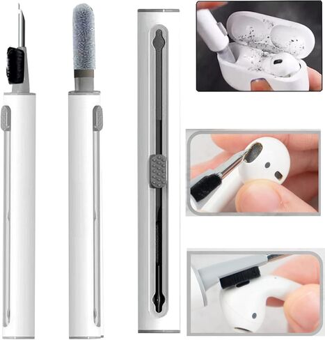 Upgraded Armor Secure Lock Airpod Case for Men Lock with Cleaner kit, Shockproof Protective Case for Apple AirPod 2&1 Wireless Cases Women in Kuwait