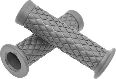 مقابض دراجة نارية غير قابلة للانزلاق مقبض مطاطي نهاية 7/8 بوصة 22 مم 24 مم مقبض مقود الدراجة النارية مريح (رمادي) in Kuwait