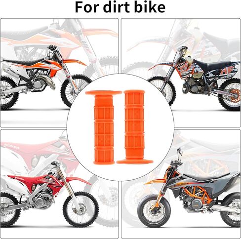 7/8" Motorcycle Hand Grips,Multicolor 22mm Left and Right Universal Handlebar Grips,Soft Rubber Motorcycle Grip for ATV Cat Suzuki Yamaha Kawasaki Honda 400ex Mini Bike Dirt Pit Motocross in Kuwait