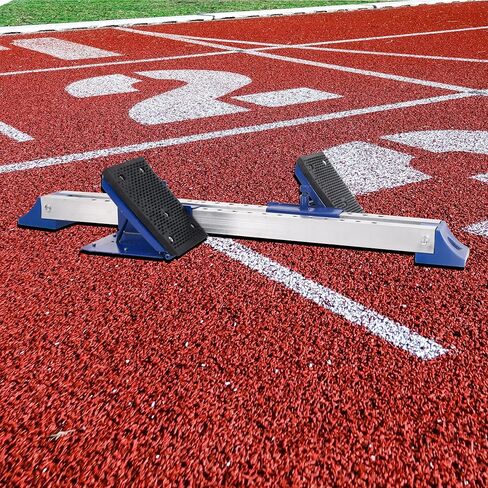 كتل البداية المسار والميدان كتل المسار متعددة الوظائف للركض 6 زاوية قابلة للتعديل من الألومنيوم المسار كتل البدء لألعاب القوى مسار المدرج البلاستيكي، بحد أقصى. الطول 75.5 سم in Kuwait