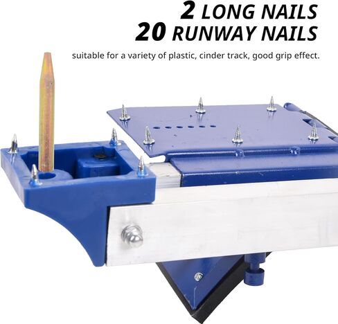 كتل البداية المسار والميدان كتل المسار متعددة الوظائف للركض 6 زاوية قابلة للتعديل من الألومنيوم المسار كتل البدء لألعاب القوى مسار المدرج البلاستيكي، بحد أقصى. الطول 75.5 سم in Kuwait