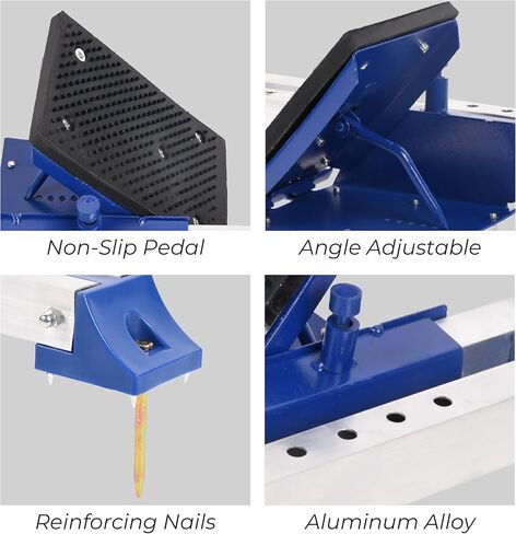 كتل البداية المسار والميدان كتل المسار متعددة الوظائف للركض 6 زاوية قابلة للتعديل من الألومنيوم المسار كتل البدء لألعاب القوى مسار المدرج البلاستيكي، بحد أقصى. الطول 75.5 سم in Kuwait