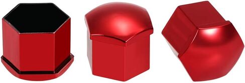 GoolRC 20pcs Universal 17mm Wheel Lug Nut Covers Caps Screw Protector (Red) in Saudi Arabia