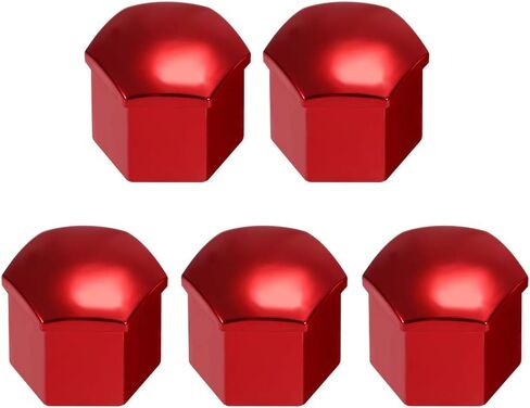 GoolRC 20pcs Universal 17mm Wheel Lug Nut Covers Caps Screw Protector (Red) in Saudi Arabia