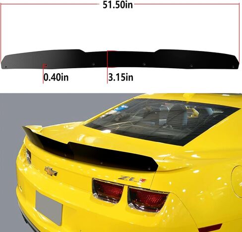سبويلر خلفي من Wickerbill لسيارة 2010-2013 Chevy 5th Gen Camaro LS, LT, RS, SS, 1LE ZL1، قطعة واحدة أضف على طراز Wicker Bill Spoiler in Saudi Arabia