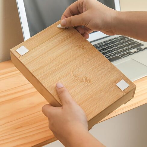 Under Desk Drawer Slide Out - Wood Under Desk Storage Drawers, Self Adhesive Drawers for Under Desk - Attachable Desk Drawer - Hidden Drawer Unit for Under Desk - Pencil Drawer Under Desk (2 Pack) in Kuwait