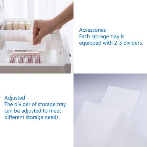 حاوية صندوقية منظمة للتخزين متعددة الوظائف من بولاند للمكتب والأدراج والمنزل in Kuwait