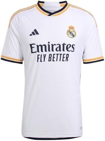 قميص adidas لكرة القدم للرجال Real Madrid 23/24 Authentic Home Jersey - مزيج أسطوري من الأناقة والراحة (as1، Alpha، l، Regular، Regular) أبيض in Kuwait