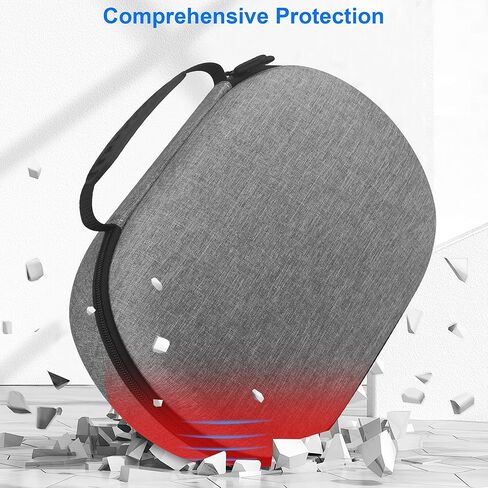 Carrying Case for Apple Vision Pro, Hard EVA Shell Portable Travel Handbag, Durable Anti-Scratch Full Protection Storage Bag Compatible with Apple Vision Pro VR Headset and Accessories in Kuwait