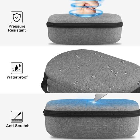 Carrying Case for Apple Vision Pro, Hard EVA Shell Portable Travel Handbag, Durable Anti-Scratch Full Protection Storage Bag Compatible with Apple Vision Pro VR Headset and Accessories in Kuwait