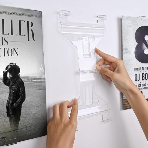 Vinyl Record Wall Mount 6 Pack,Vinyl Record Shelf Stand and Wall Mount Display,Adjustable and Invisible，Album Wall in Saudi Arabia