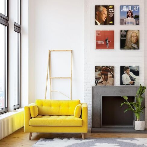 Vinyl Record Wall Mount 6 Pack,Vinyl Record Shelf Stand and Wall Mount Display,Adjustable and Invisible，Album Wall in Saudi Arabia