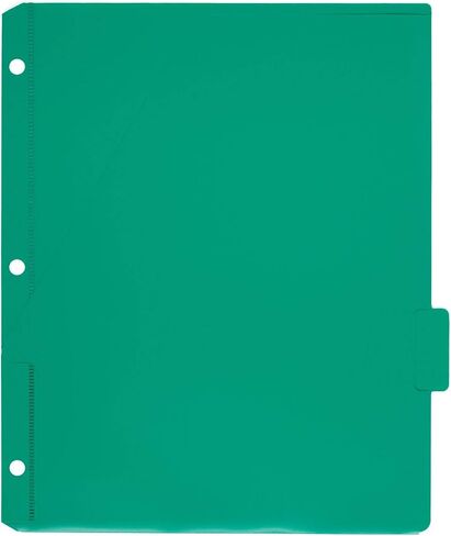 فواصل علامات تبويب ميد مع جيب، 3 فتحات خرامة، تناسب 3 مجلدات حلقات، ألوان متنوعة، (20038) (عبوة من 3 قطع) in Kuwait